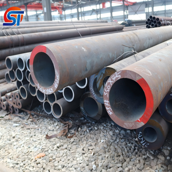 A106 Gr. B Carbon Steel Seamless Pipe Black Sch40 Round Seamless Tube for Casing/Oil/Gas/Petroleum Applications