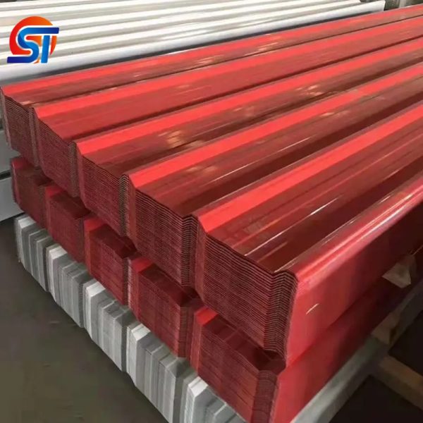 Anti Corrosion PPGI Roofing Sheet 0.4mm Thickness Durable Prepainted Galvanized Corrugated Roofing Sheet